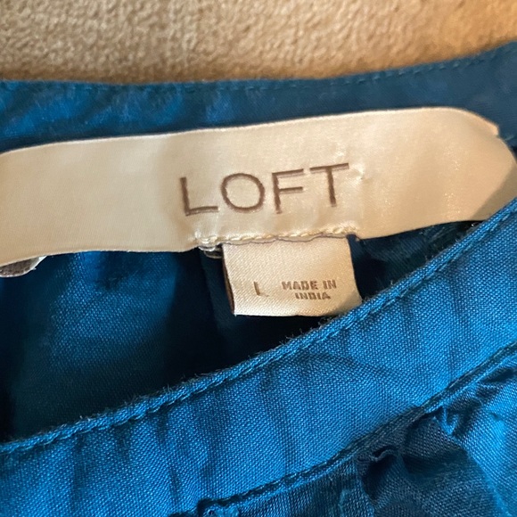 LOFT Blue Blouse - Picture 4 of 5